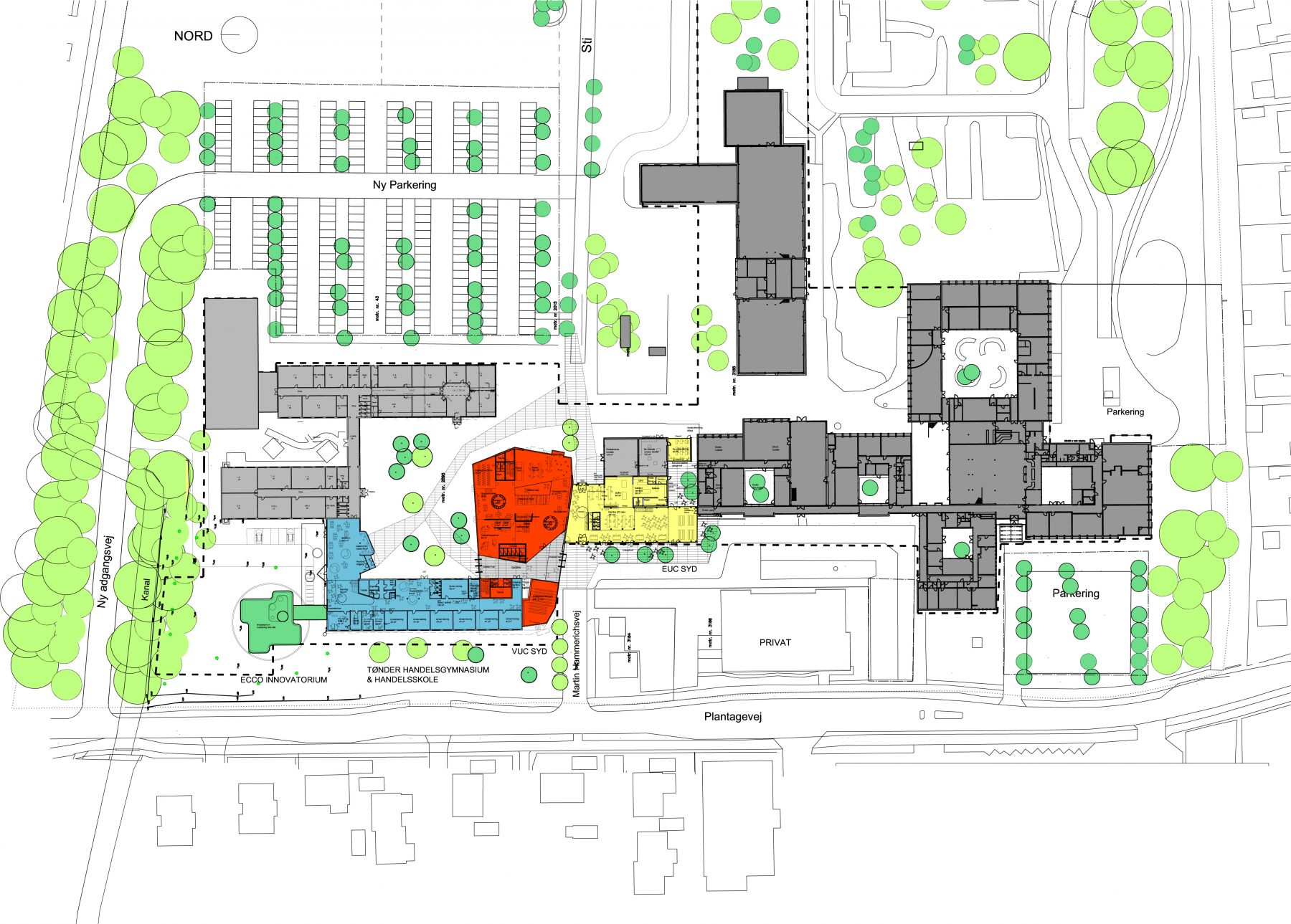 Campus Tønder, Tønder - tegning - 2