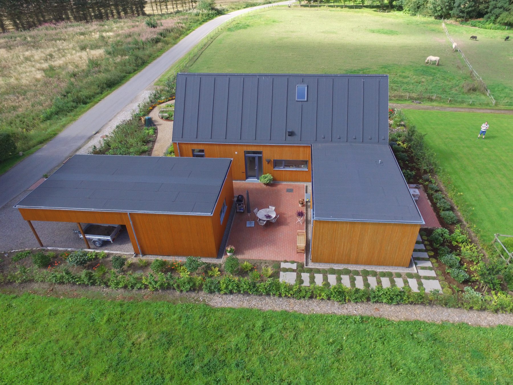 Foerlevvej, Mesing - gaard - drone