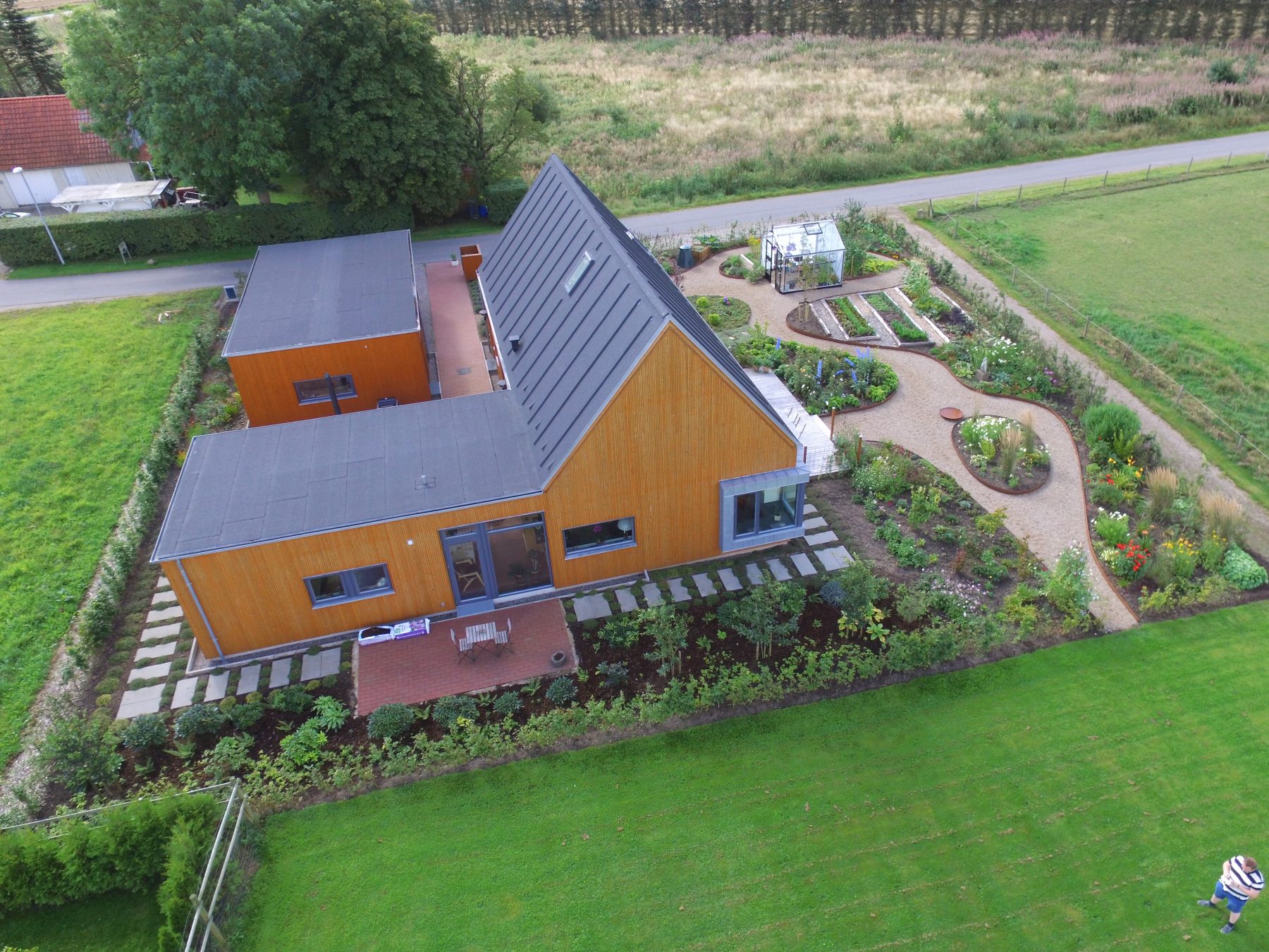 Foerlevvej, Mesing - gavl - drone