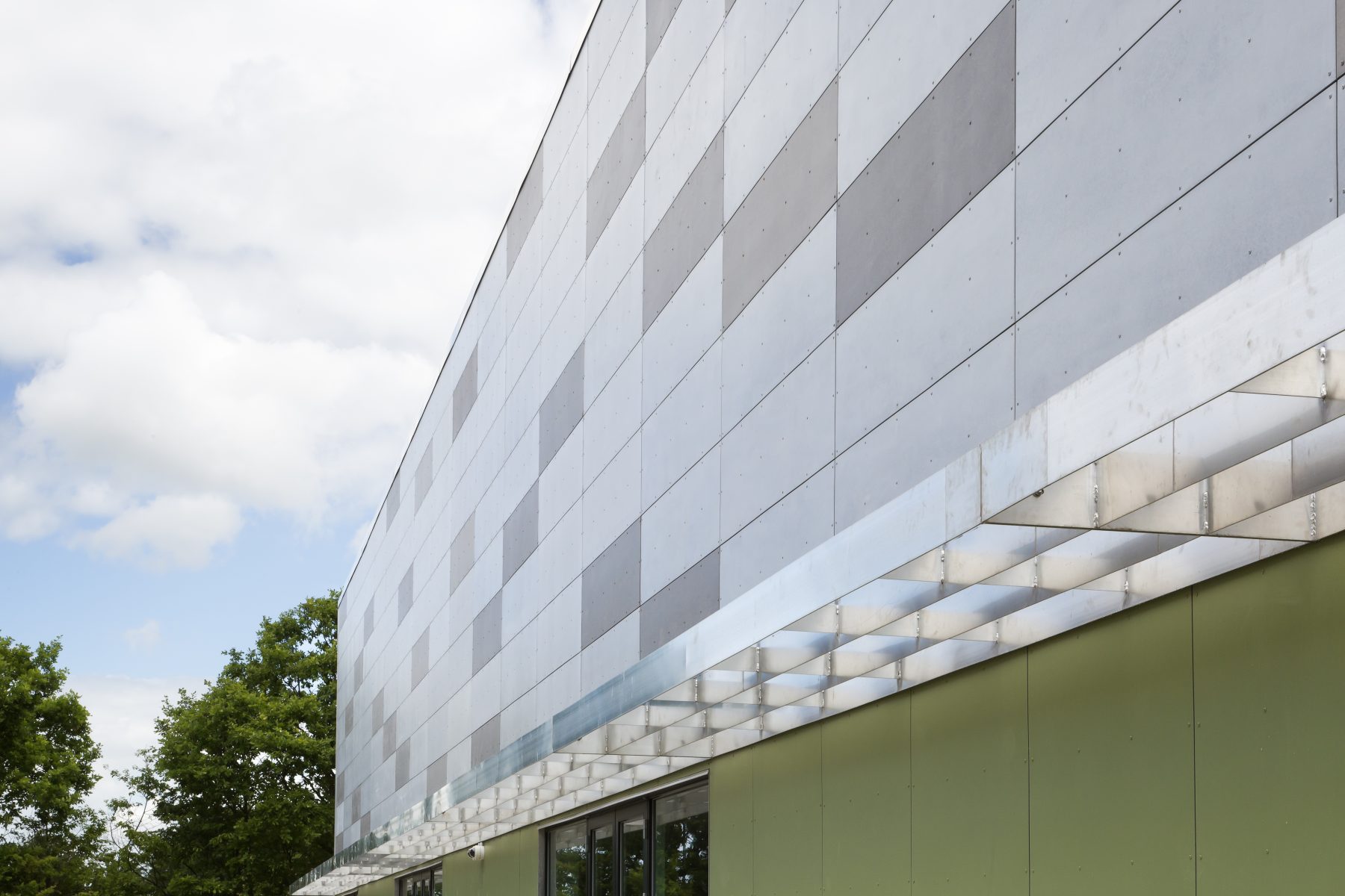 Stenløse Privatskole, Ny Idrætshal, Stenløse - Perspektiv detalje
