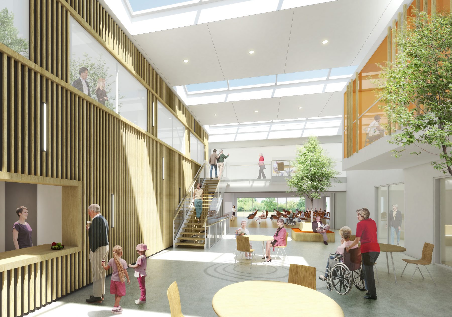 Fællesskabets Hus i Ry, Ry - visualisering fællestorv