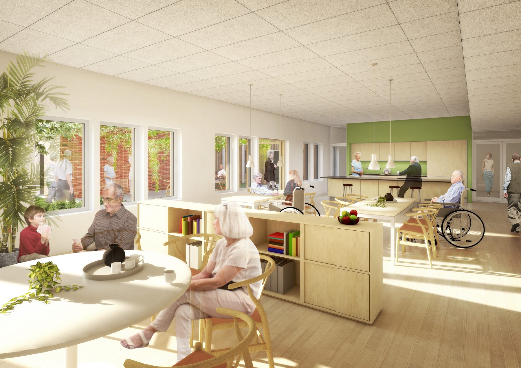 Fællesskabets Hus i Ry, Ry - visualisering spiserum